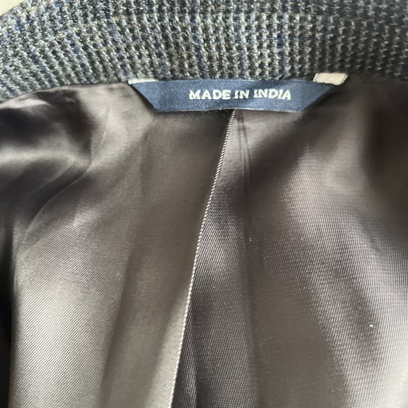 Ralph Lauren Blazer Men's 50R Blue Gray Wool Tweed Check Executive Fit - Picture 6 of 16